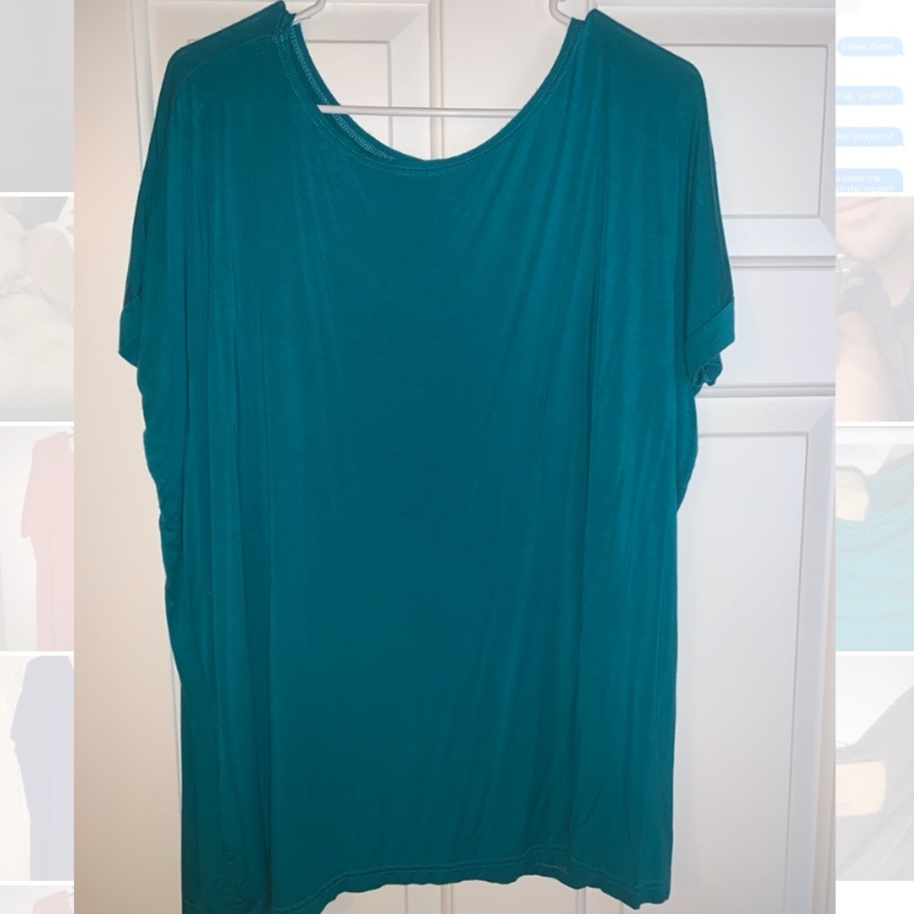 PIKO teal short sleeve shirt (size large)